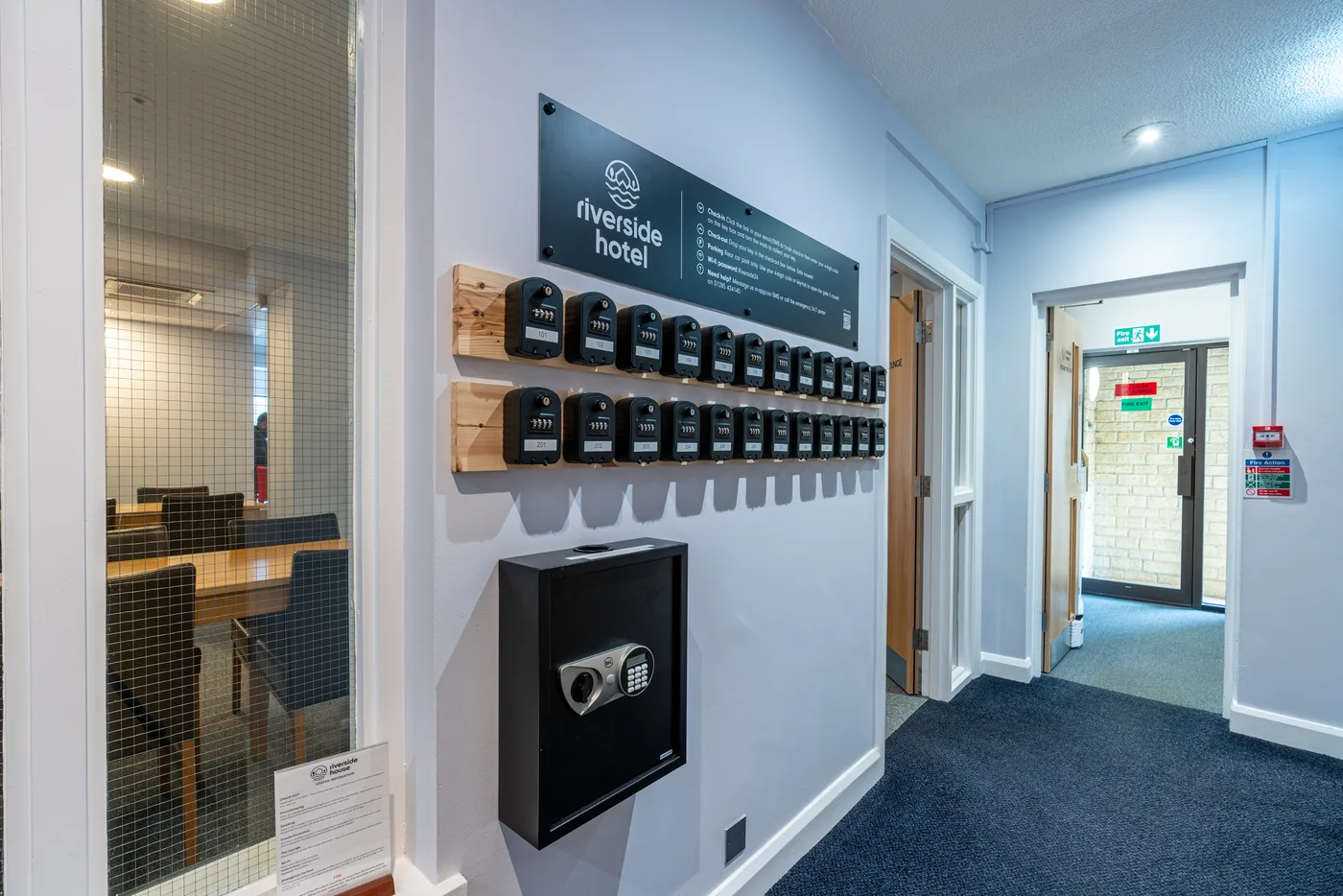 Riverside Hotel secure key boxes